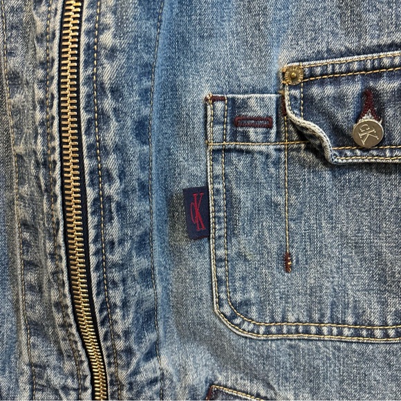 Vintage Calvin Klein Denim Vest - Picture 7 of 7
